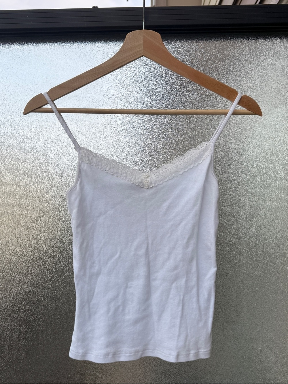 Brandy Melville Lace Button Top